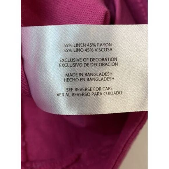 GAP Pull On Linen Comfy Shorts Front Back Pockets Womens Size XXL Fuchsia NWT - Picture 7 of 9